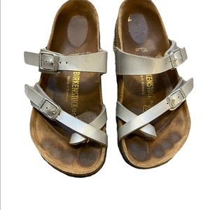Birkenstocks SILVER-used
